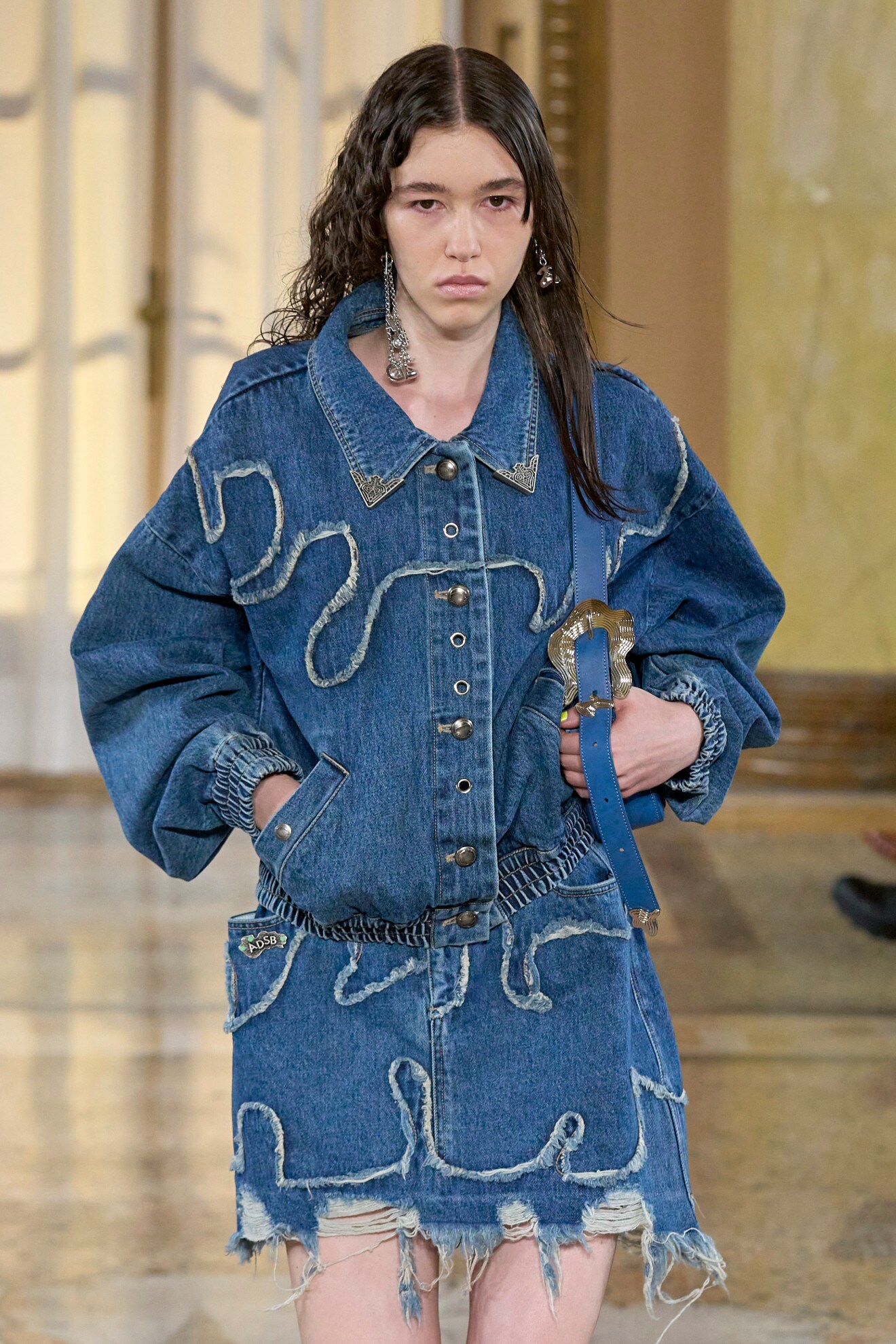 Ameri♡ DENIM DIMENSIONAL DRESS Ameri♡ DENIM DIMENSIONAL DRESS